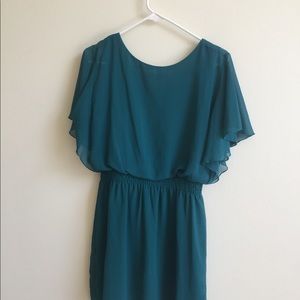 Short teal dress